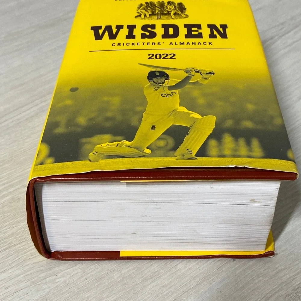 Wisden Cricketers Almanack 2022 159th Edition Hardback Lawrence Booth Cricket